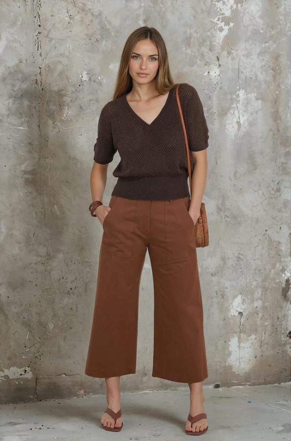 Toffee Flare Leg Pants